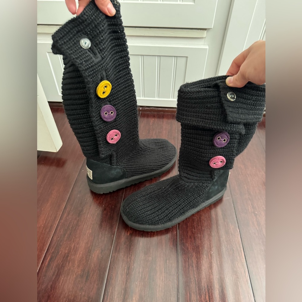 UGG Australia Crochet Multicolor Button Boots